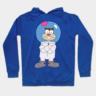 Squirrel Sandy Cheeks from Spongebob stands with his hands folded. meme 2022 Hoodie